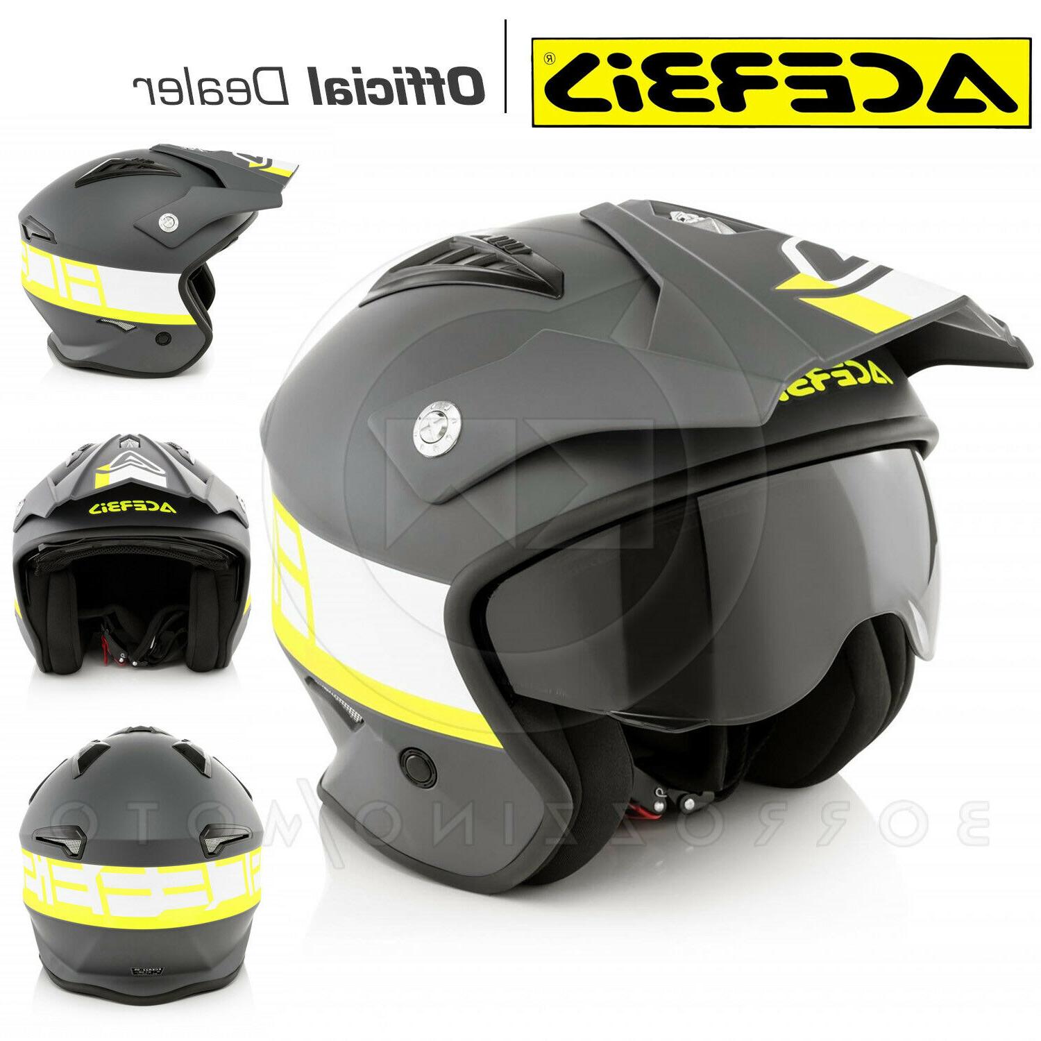 casque jet air street urban noir jaune