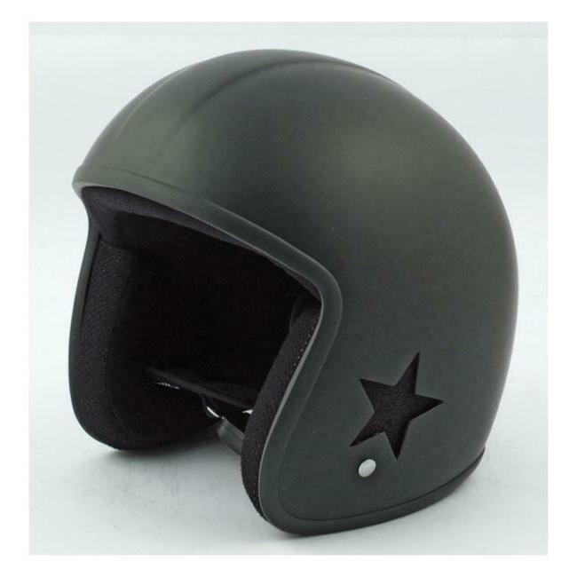 casque jet bol noir mat m bikers