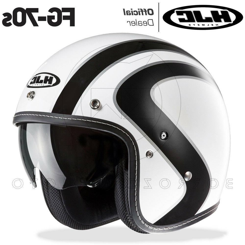 casque jet en fibre moto custom fg