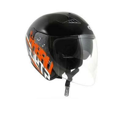 casque jet homme femme suburban black shiny