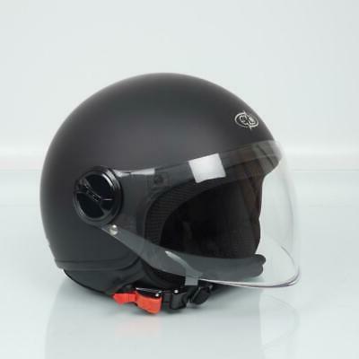 casque jet lift noir mat homme femme
