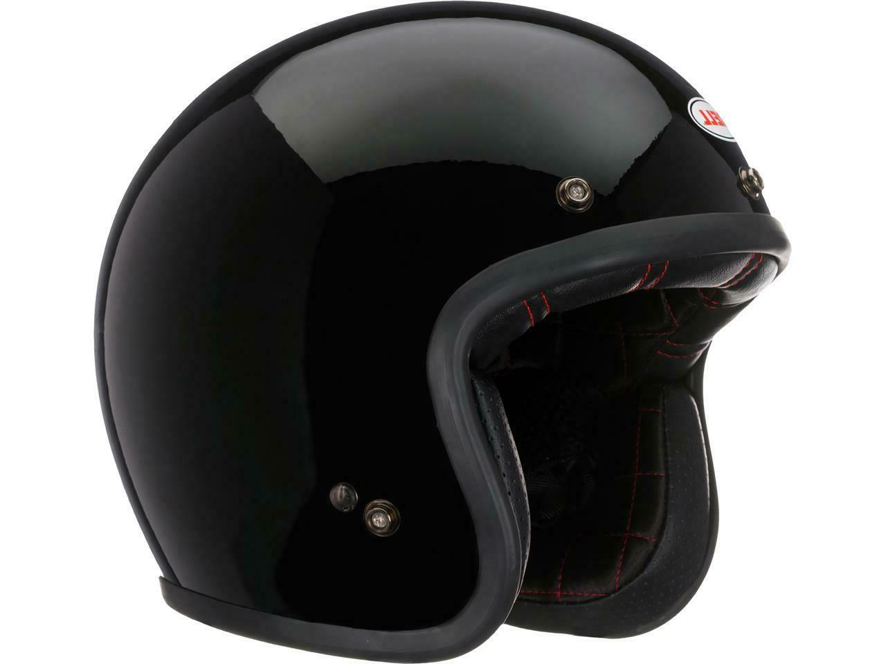 casque jet moto custom 500 gloss black