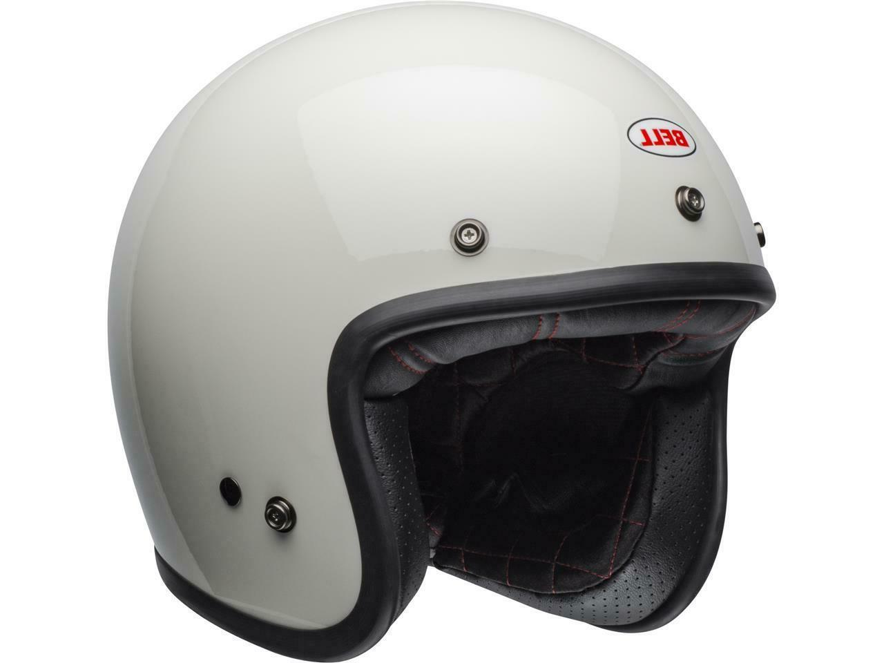casque jet moto custom 500 vintage white