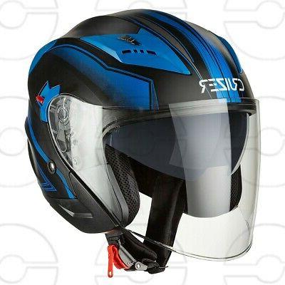 casque jet moto scooter approuve double visiere