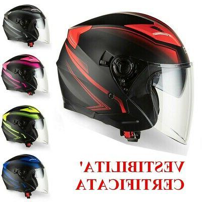 casque jet moto scooter approuve ece double