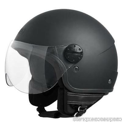 casque jet scooter moto florida noir mat