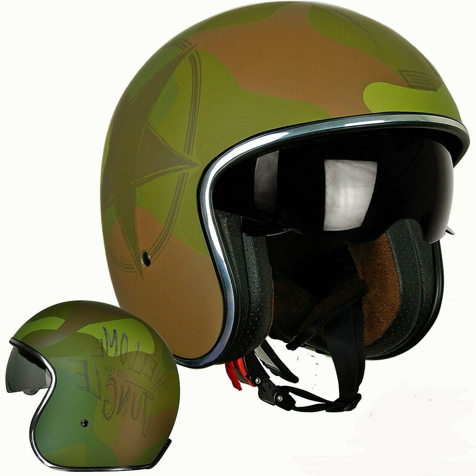 casque jet vintage sprint army l retro