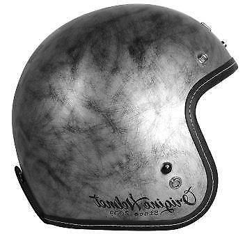 casque jet vintage style gris chic cafe