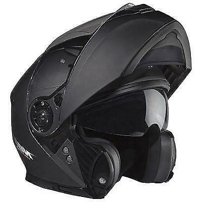 casque modulable noir mat moto scooter modulaire