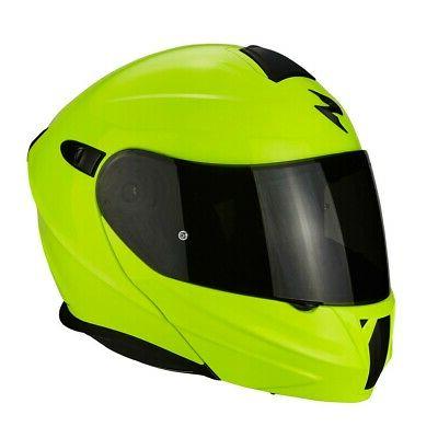 casque moduler exo 920 solid jaune fluo