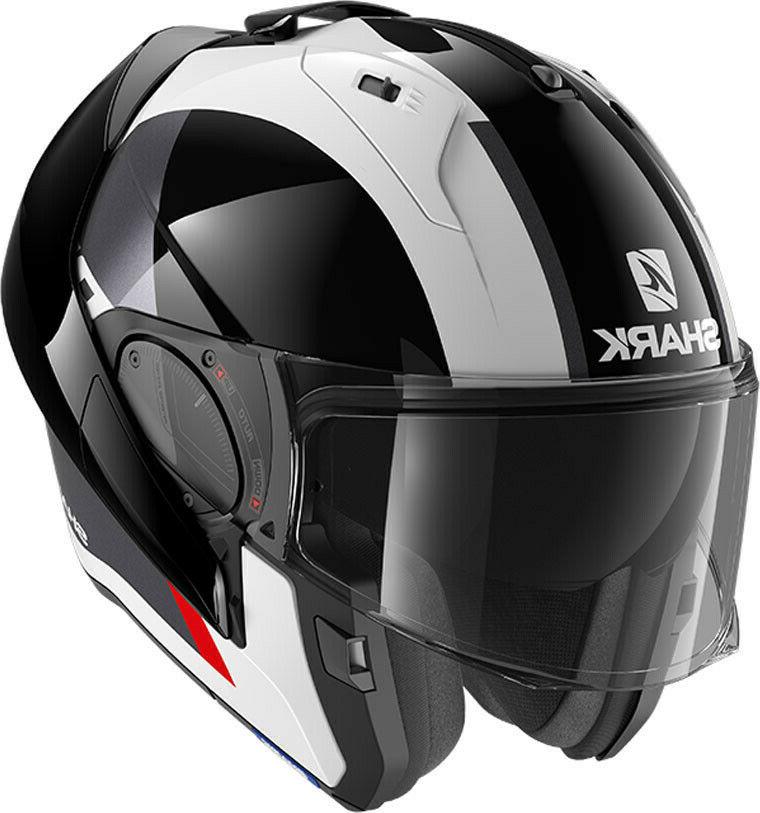 casque moduler moto evo es endless blanc