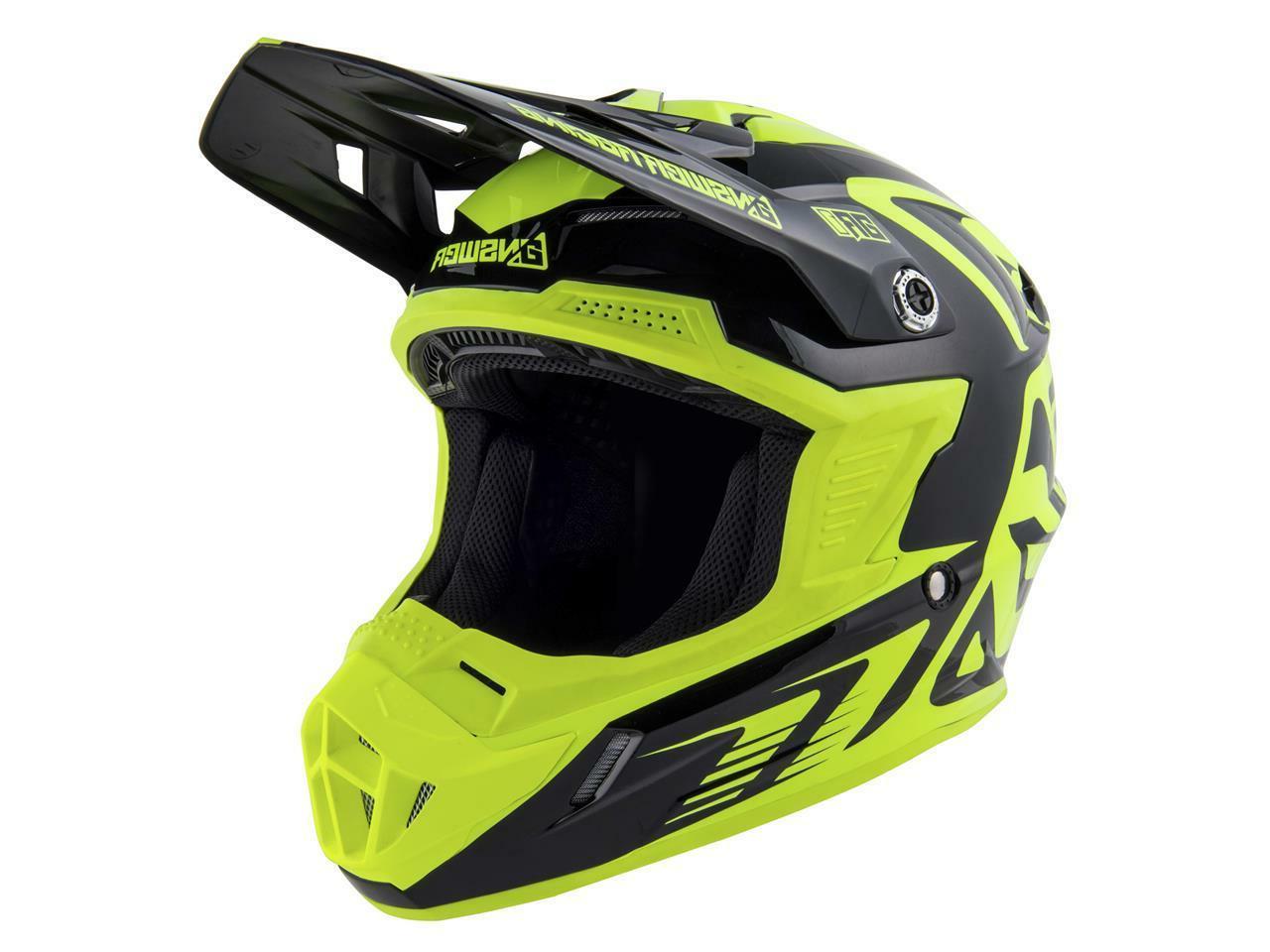 casque moto cross ar1 edge noir jaune