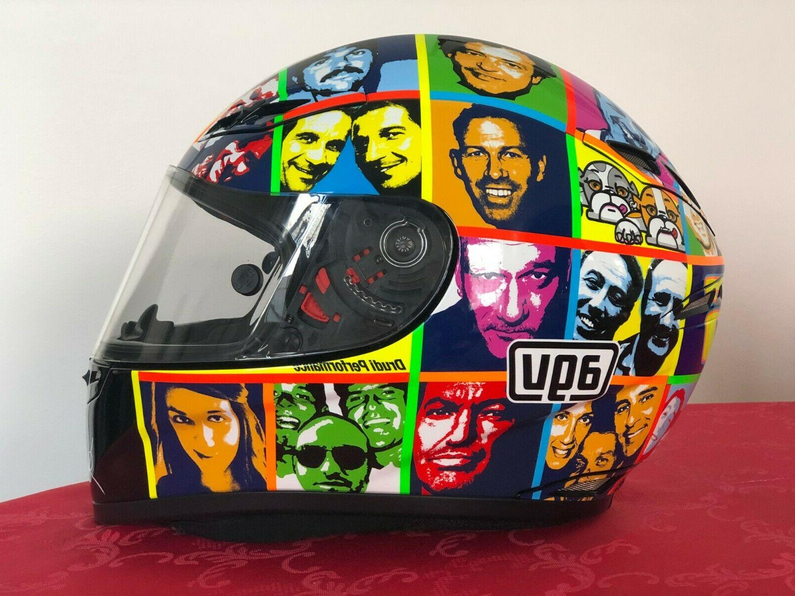 casque moto gp tech valentino rossi faces
