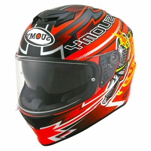 casque moto integral stellar boost orange t