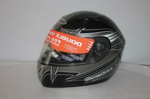 casque moto integral v2r noir argent taille