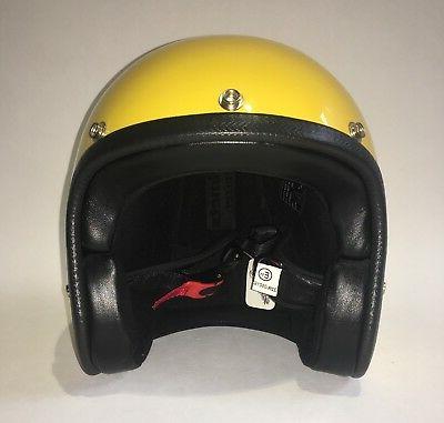 casque moto jet 70 s jaune taille