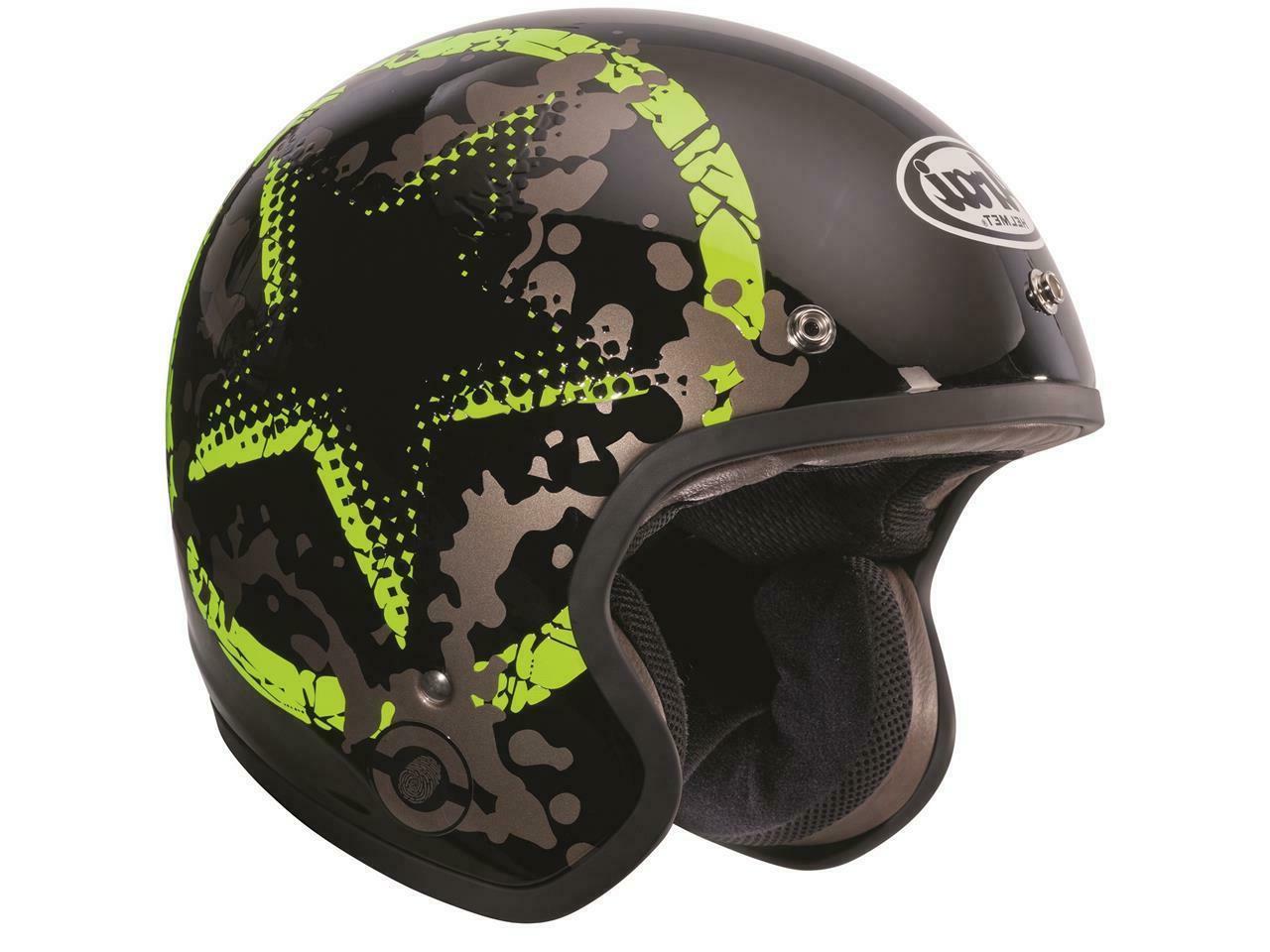 casque moto jet freeway classic comet green
