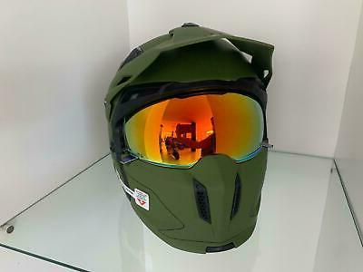 casque moto jet trial crossover amovible chin