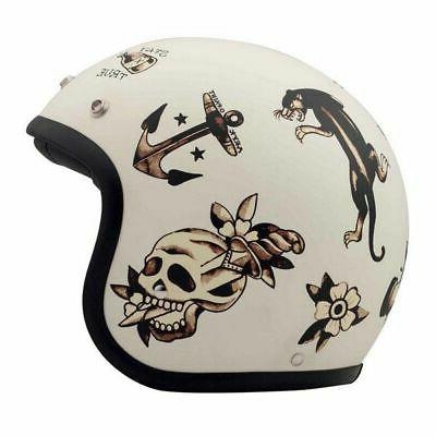 casque moto jet vintage old school