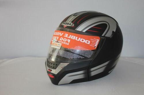 casque moto modulable 104 justissimo argent noir