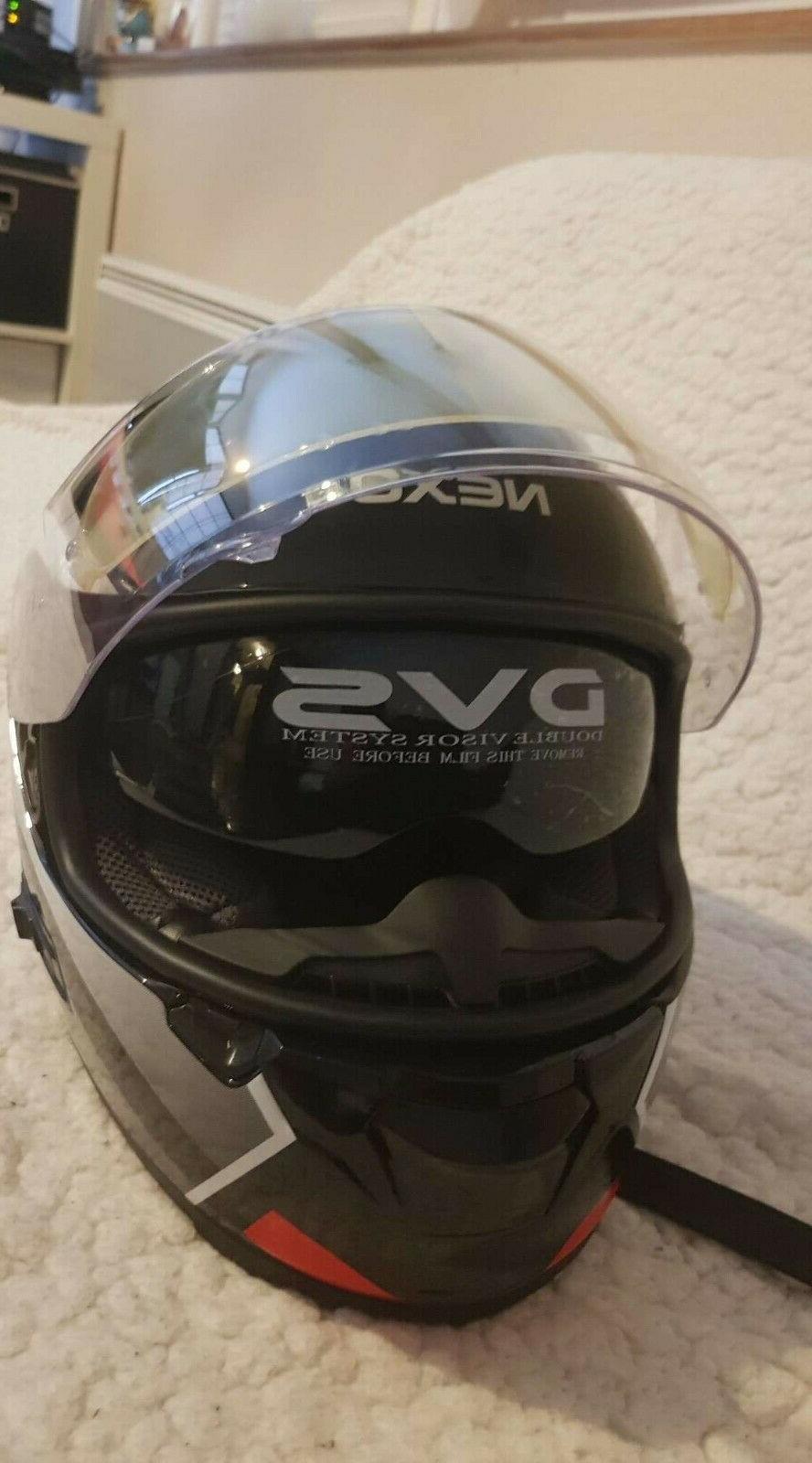 casque moto nexo double visiere taille s
