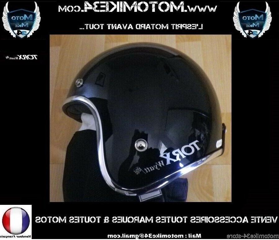 casque moto noir cafe racer bobbers harley
