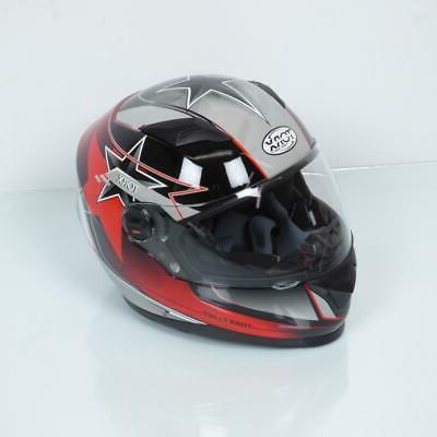 casque moto route integral clint rouge taille
