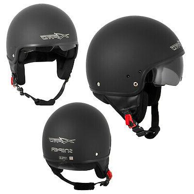 casque moto scooter vespa jet visiere pare