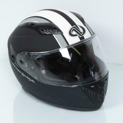 casque moto taille m vintage black white