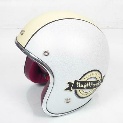 casque bol jet wyatt blanc beige mat
