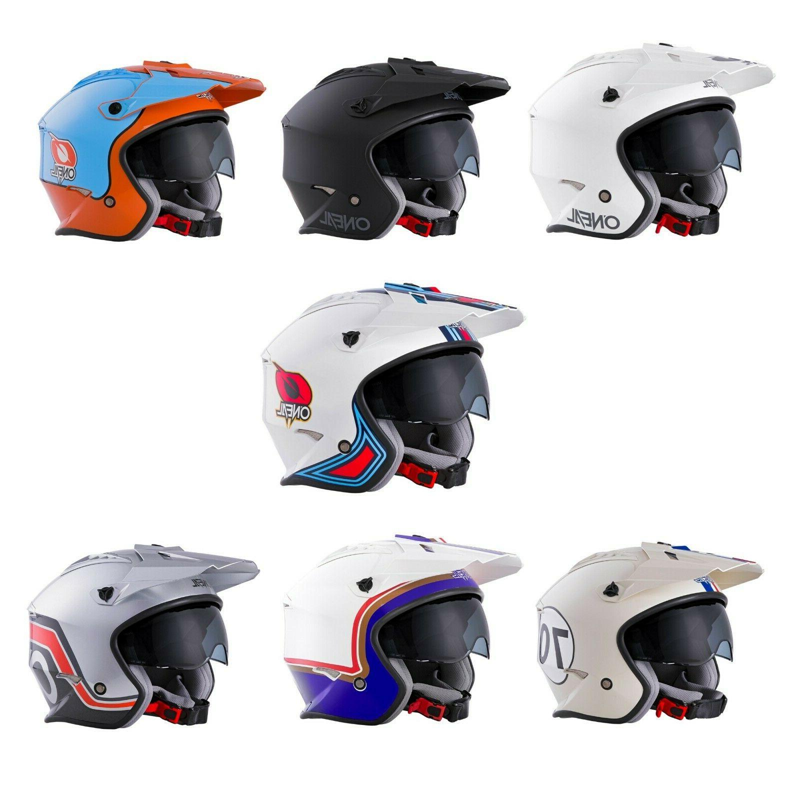 casque moto trial et jet avec petite