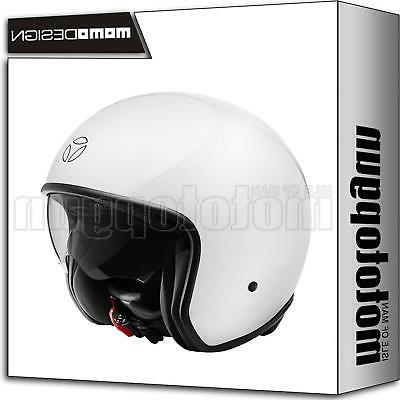 casque moto urban jet zero pure blanc