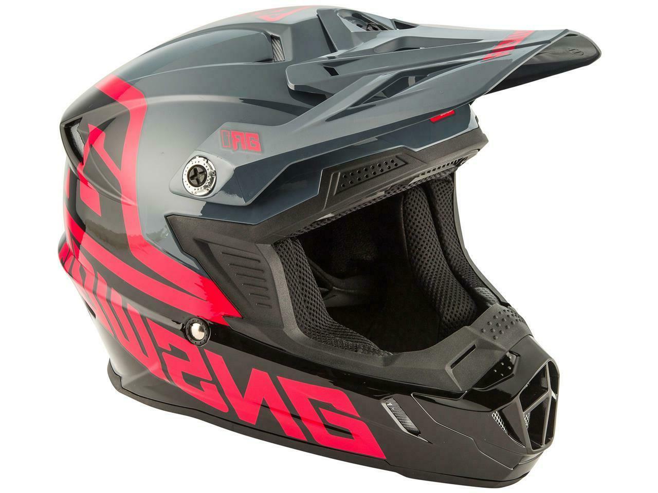 casque motocross enfant ar1 rose gris noir