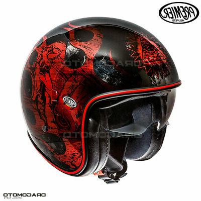casque vintage evo bd red chrom jet