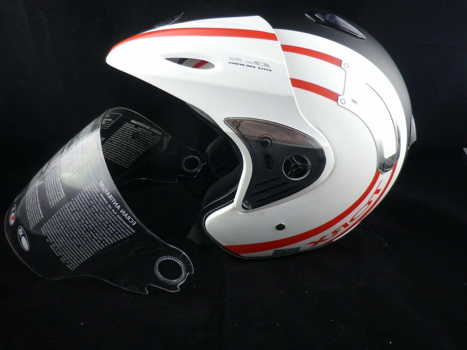 destockage casque torx jet noir et blanc