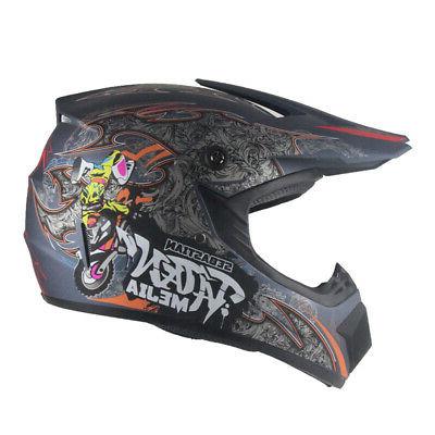enfants casque cross mejia gris mat casque