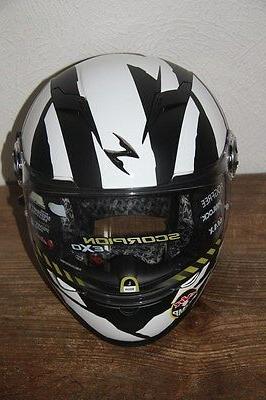 exo 500 thunder casque moto integral blanc