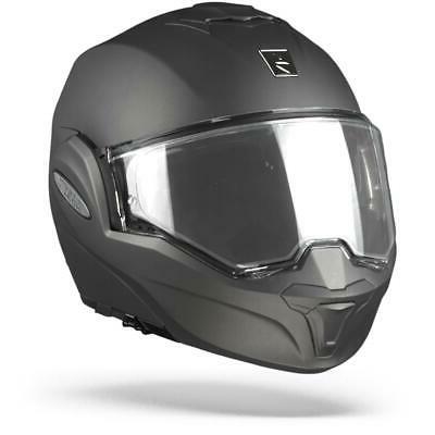 exo tech solid anthracite mat casque moto
