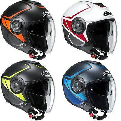 i40 camet casque jet avec viseur et