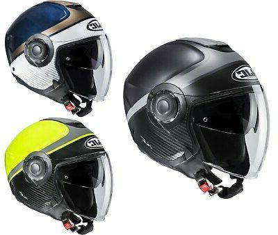i40 wirox casque jet avec viseur et
