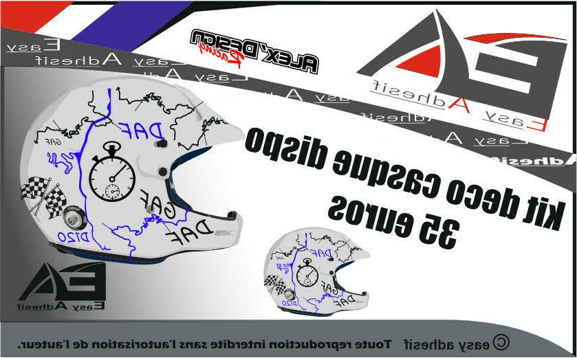 kit deco casque auto moto piste rallye