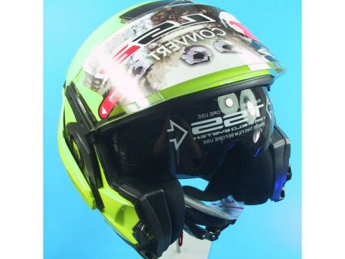 ls2 casque modulable ff393 1 convertir jaune