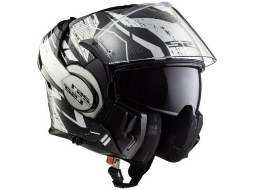 ls2 casque modulable ff399 valiant roboto schwarz
