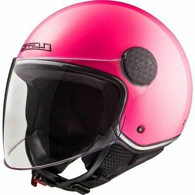 ls2 casque moto jet sphere lux rose