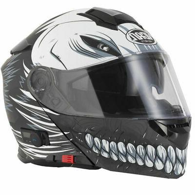 moto casque modulair vcan v271 blinc bluetooth