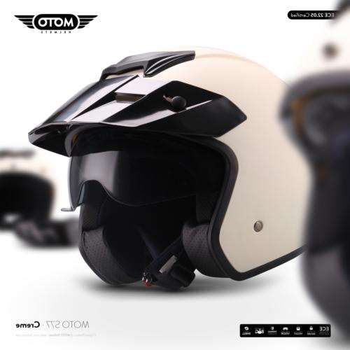 moto s77 creme jet casque vespa moto