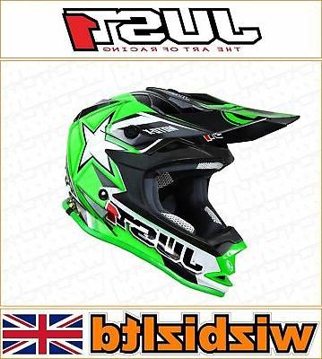 motocross casque moto enfants grand j32 vert