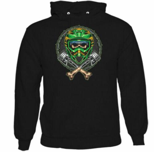motocross crane hommes capuche dirt bike scrambler
