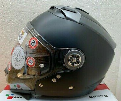 n44 evo classique plat noir casque moto