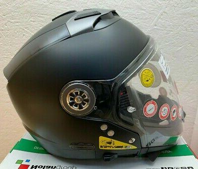 n44 evo classique plat noir moto casque